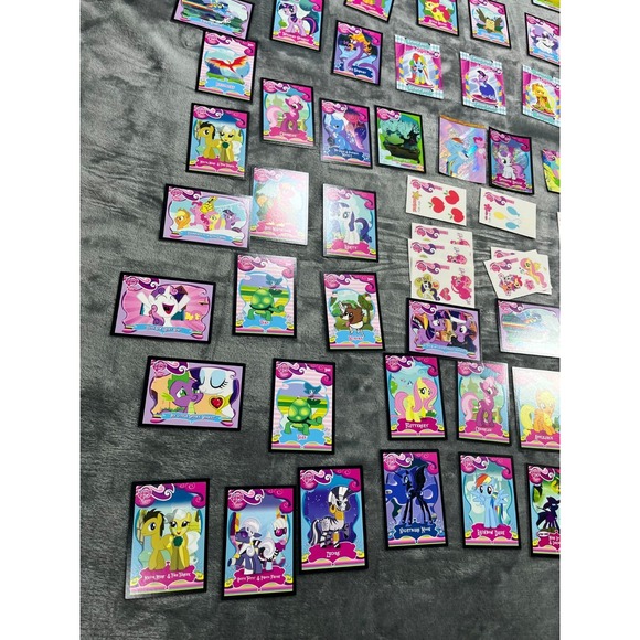 My Little Pony Cards Trading Cards CGG CCG Holo Stickers Set Lot Of 105 - Picture 6 of 13